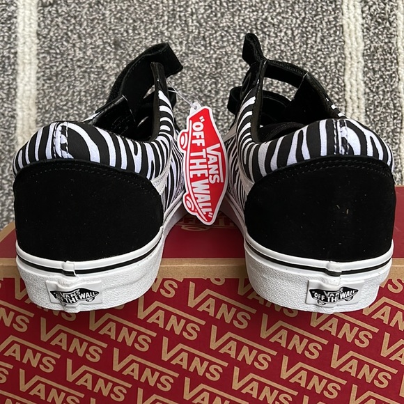 Vans Old Skool V Suede/Canvas Black/Zebra MENS - Picture 14 of 16